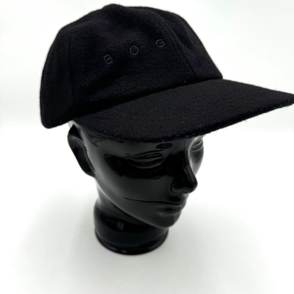 Bogner wool hat cap big logo black Ski winter fall warm cozy